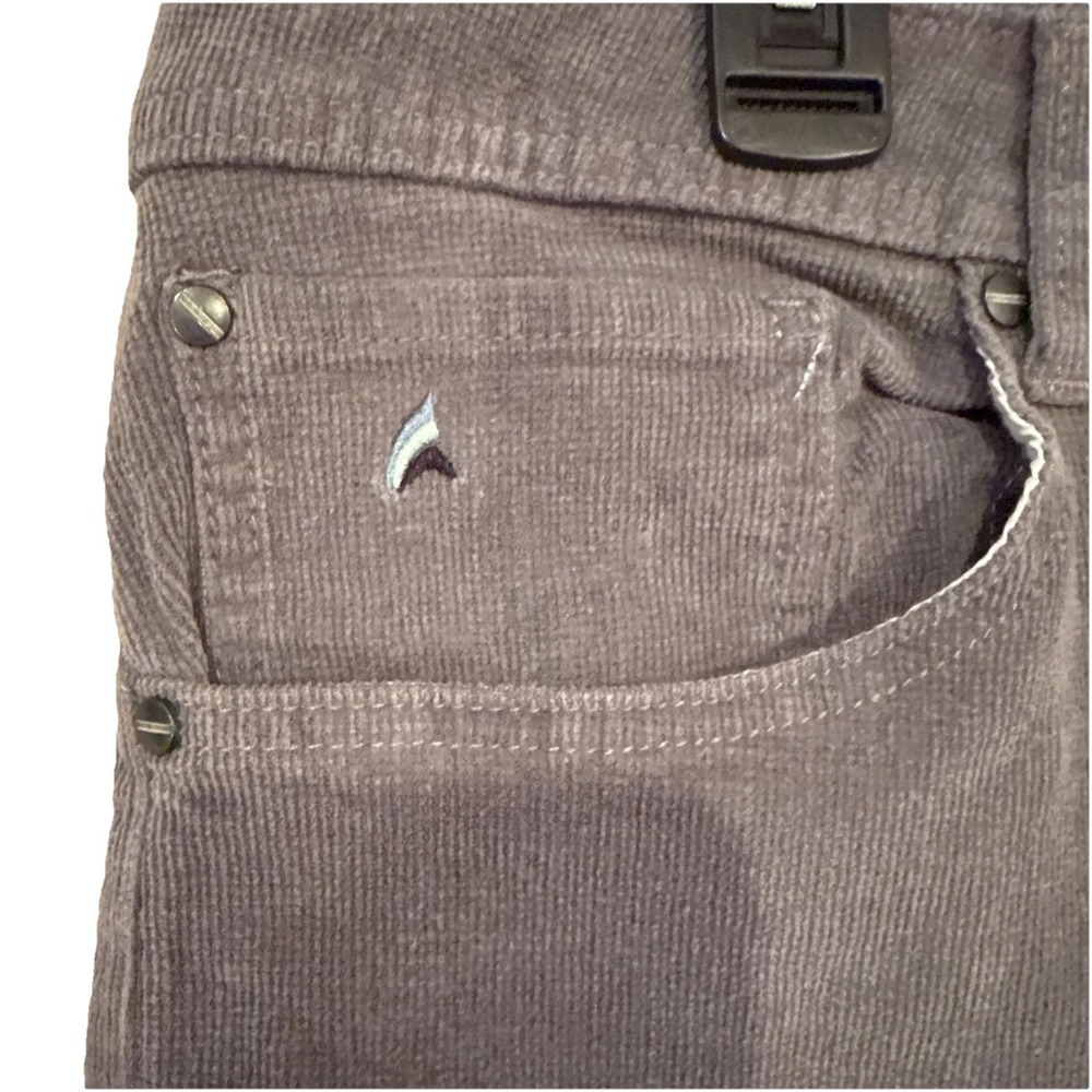 MEN'S TAILOR VINTAGE 36X28 SMART CORDUROY PANT GRAY CANAAN SLIM COMFORT *READ* - Picture 3 of 9
